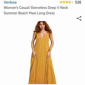 NWOT Yellow XL Maxi Dress